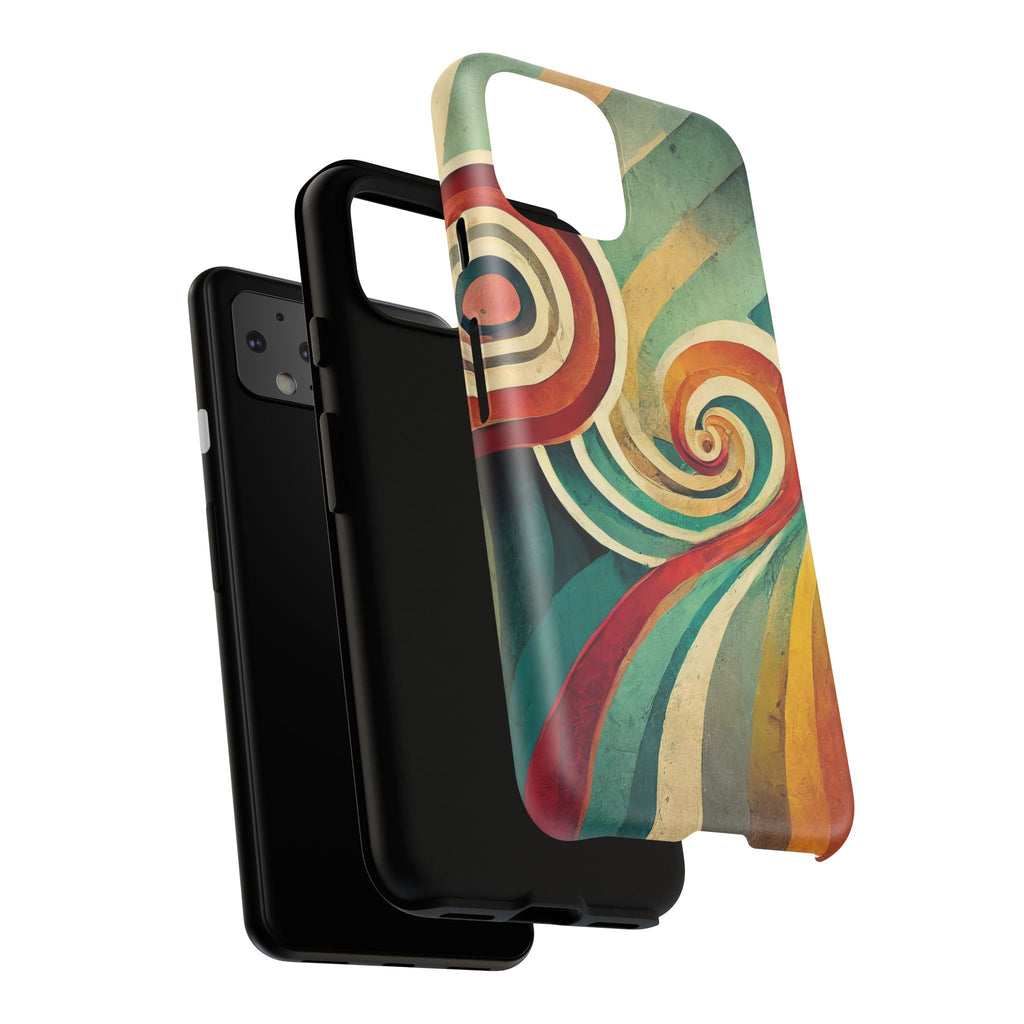 Colorful Swirl Tough Phone Case