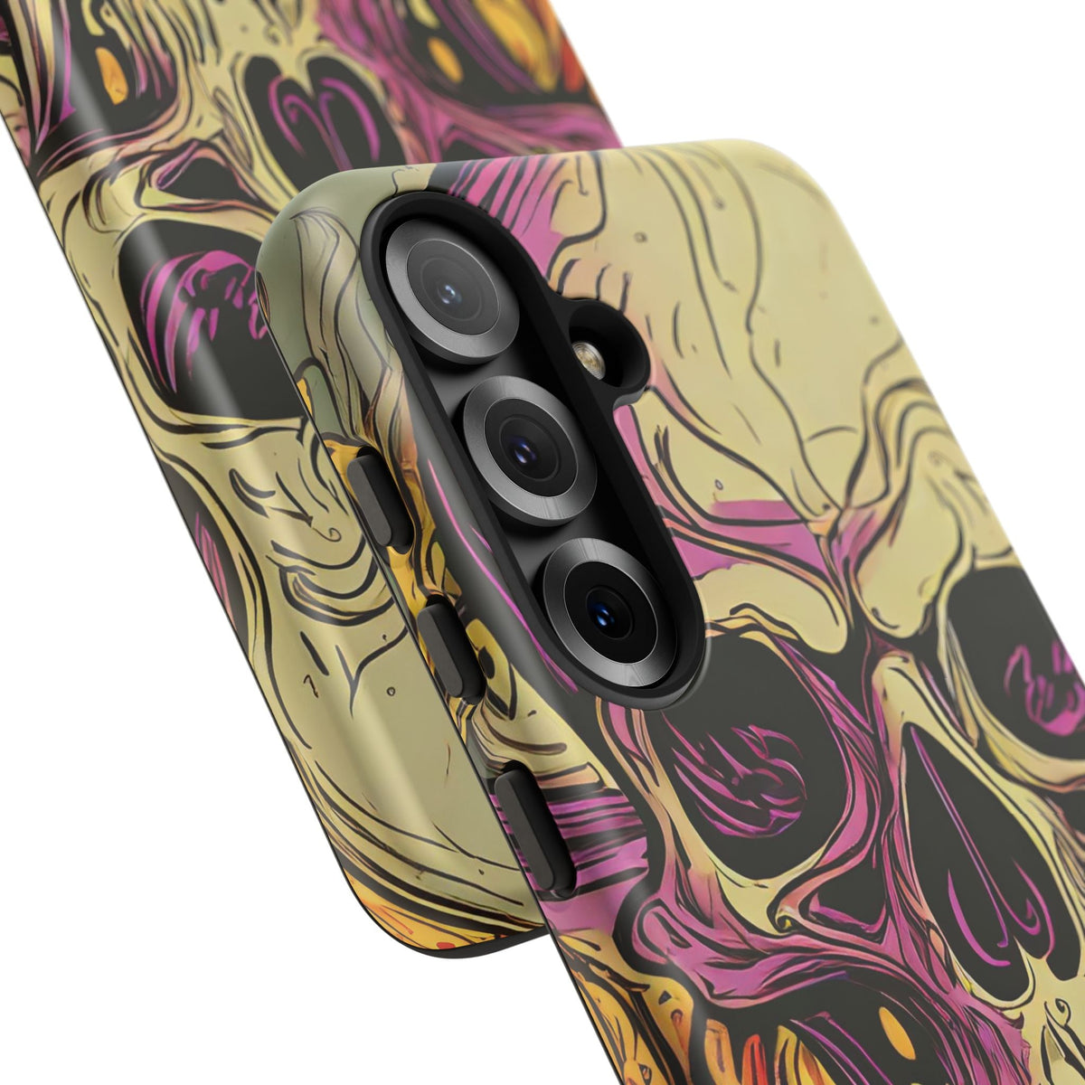 Abstract Purple Skull Tough Phone Case