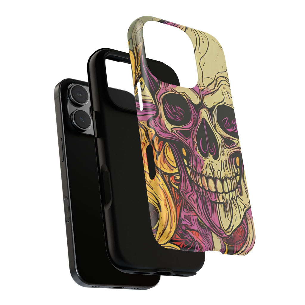 Abstract Purple Skull Tough Phone Case