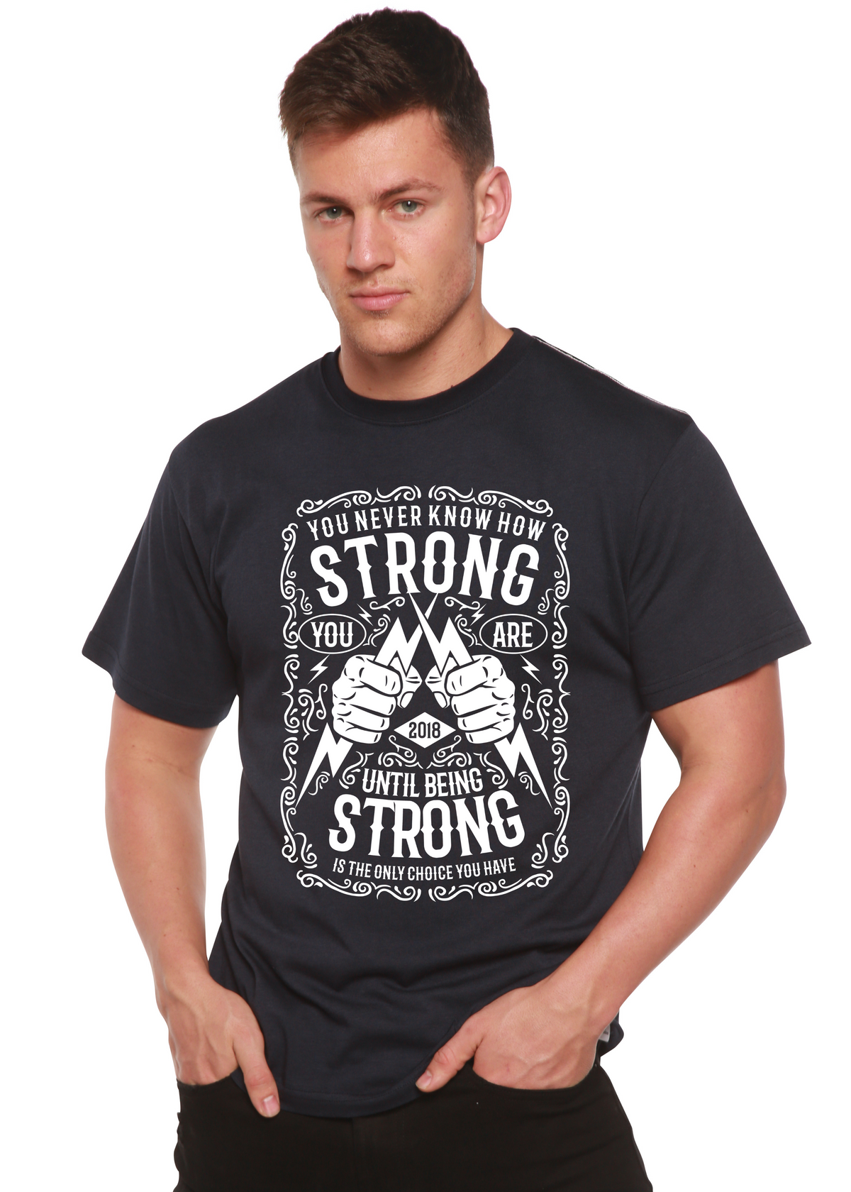 Strong Spun Bamboo® Men's Bamboo Viscose/Organic Cotton Short Sleeve Graphic T-Shirt