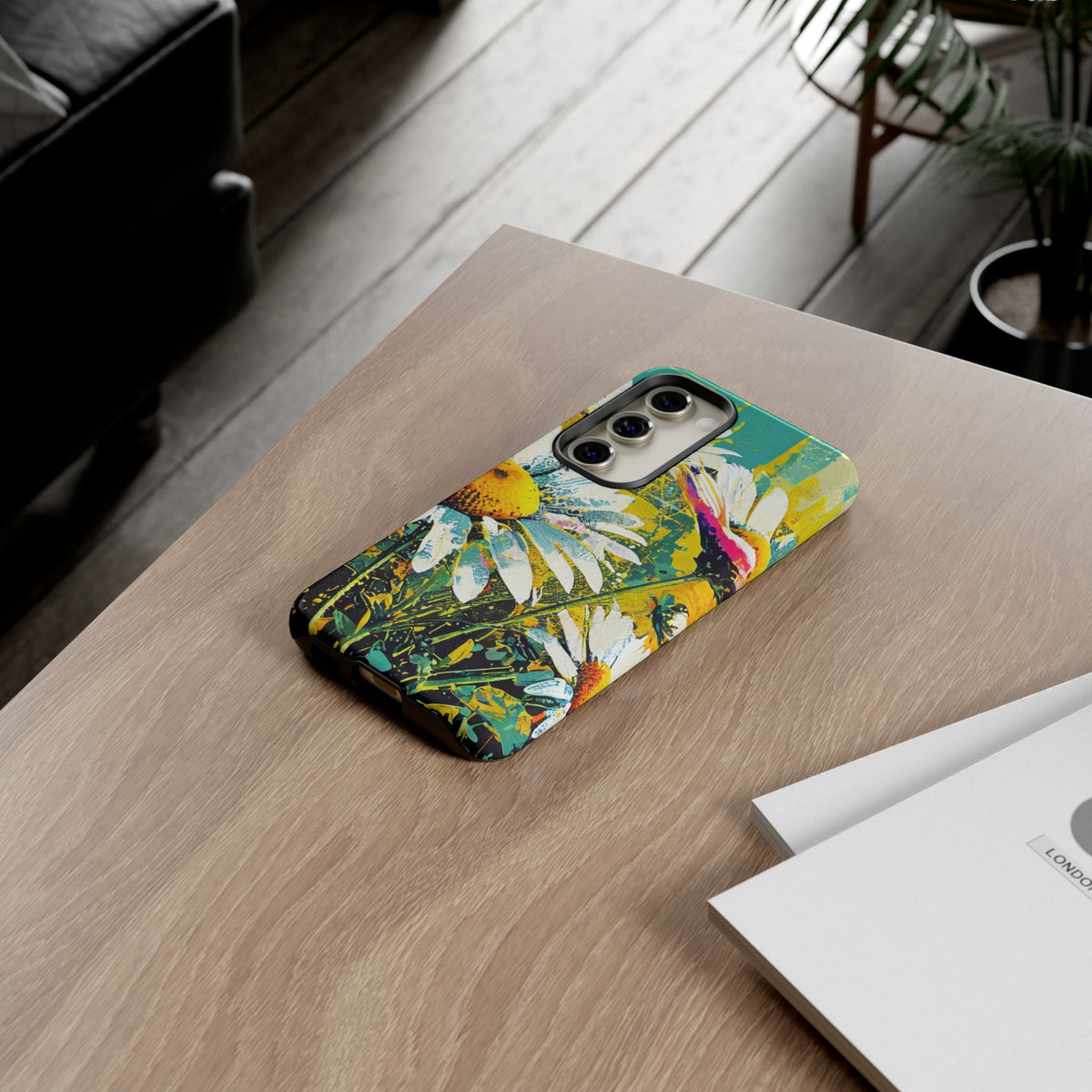 Colorful Daisy Floral Tough Phone Case