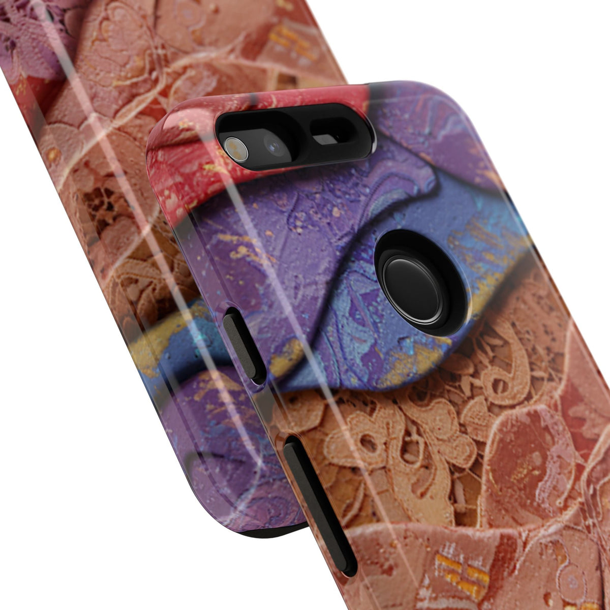 Abstract Painted Lace Tough Phone Case