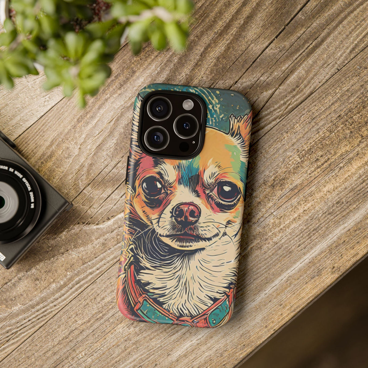 Abstract Chihuahua Tough Phone Cases