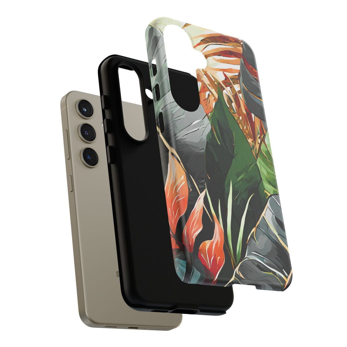 Tropical Leaf Tough Phone Case