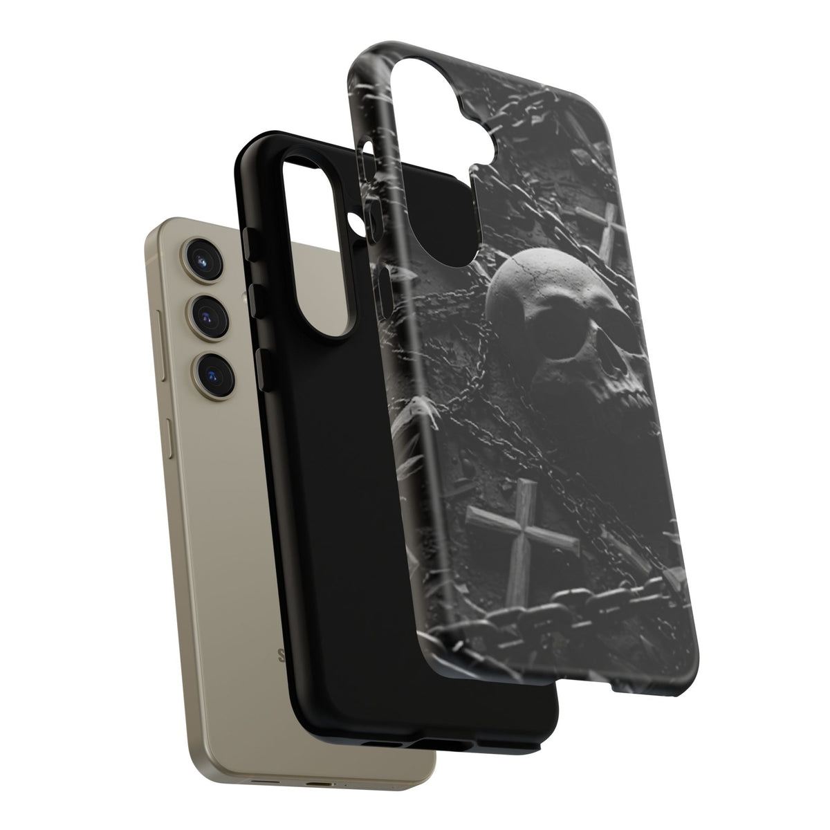 Gothic Skull Tough Phone Case