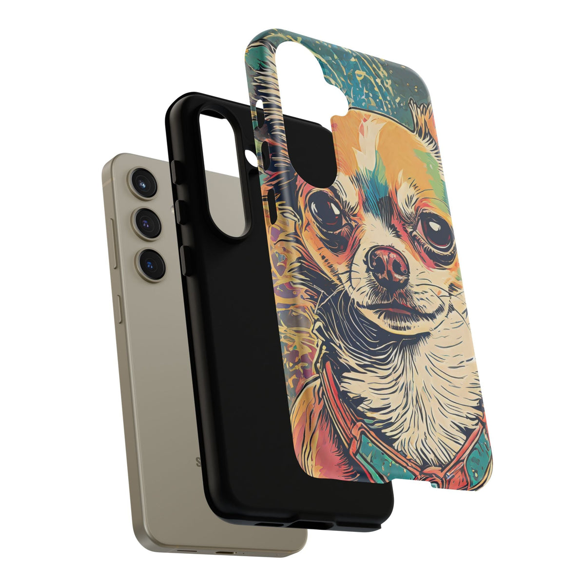 Abstract Chihuahua Tough Phone Cases