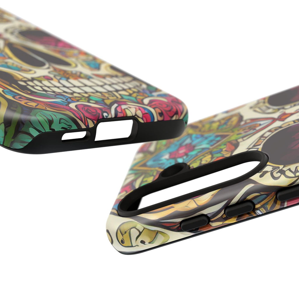 Colorful Sugar Skull Tough Phone Case