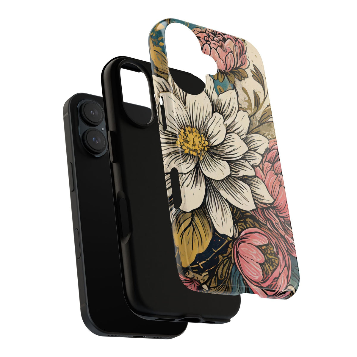 Beautiful White Floral Tough Case