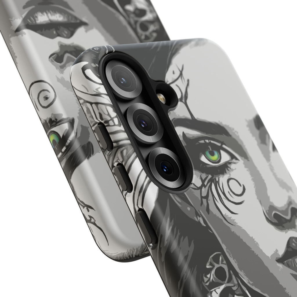 Green Eyed Devilish Beauty Tough Phone Case