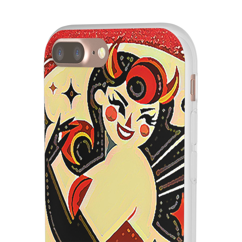 Red & Black Female Devil Flexi Phone Case