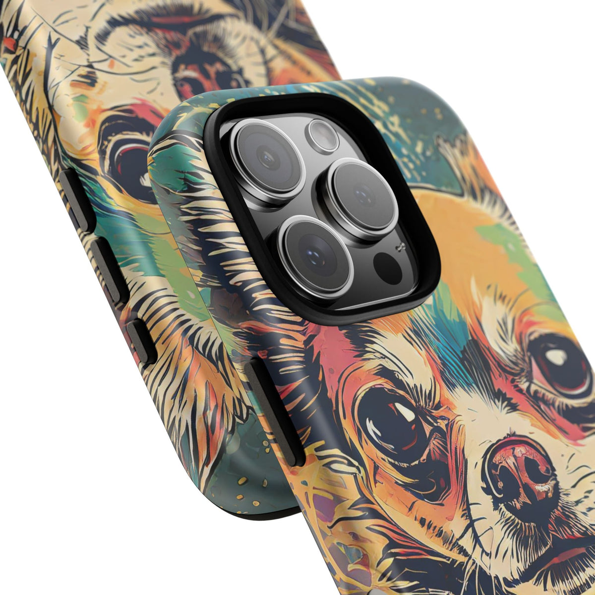 Abstract Chihuahua Tough Phone Cases