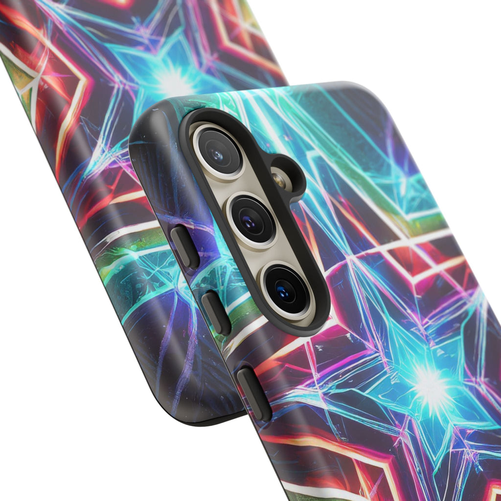 Neon Light Stars Tough Phone Case