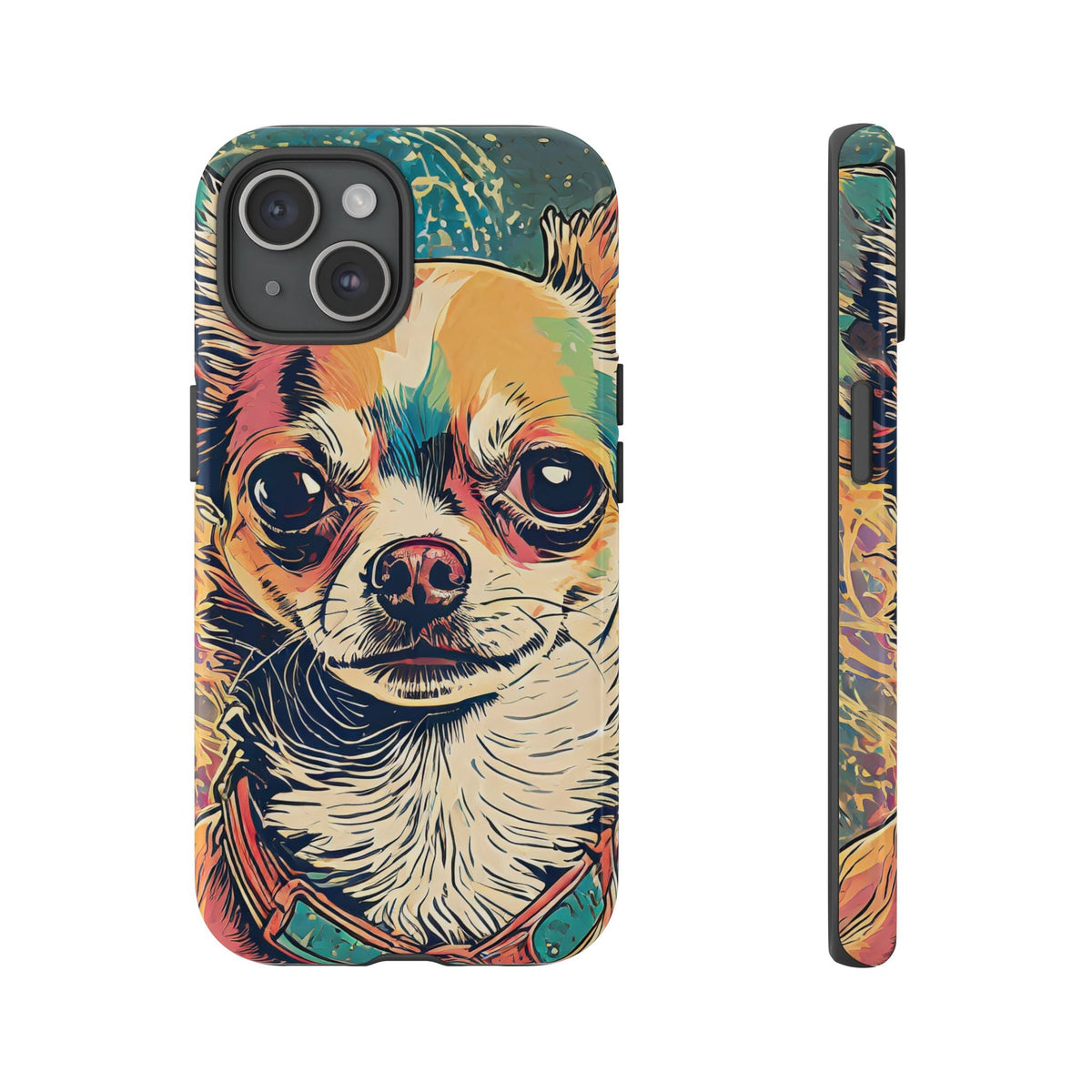 Abstract Chihuahua Tough Phone Cases