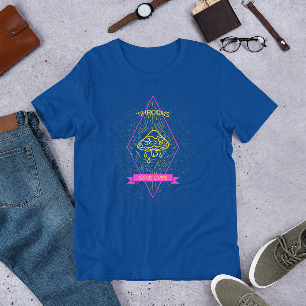 'Shrooms Save Lives Short-Sleeve Unisex T-Shirt